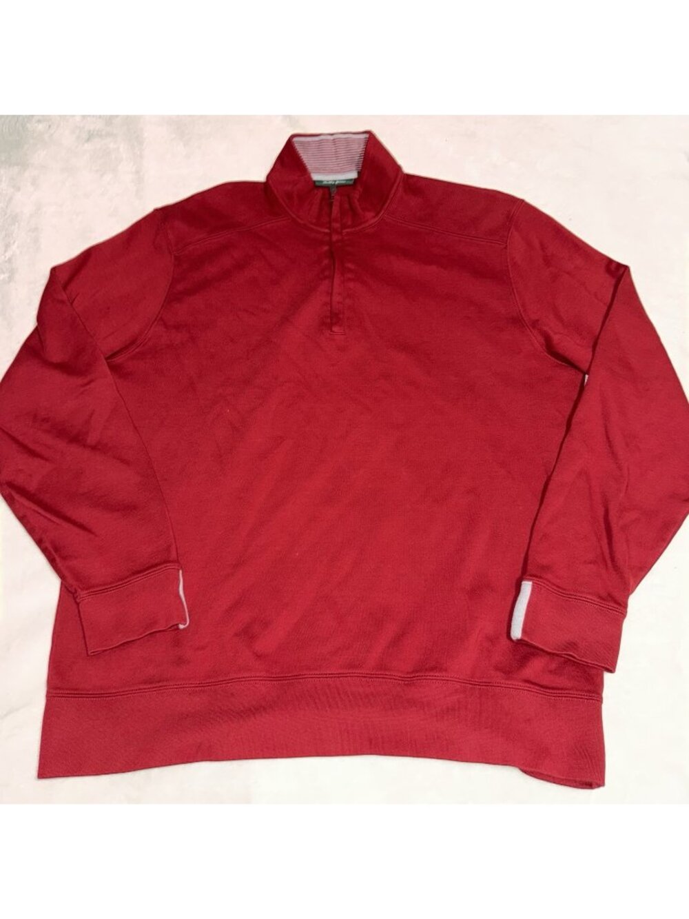 Bobby Jones 1/4 Zip Pullover Men’s XL Burgundy Pima Cotton Golf Sweater